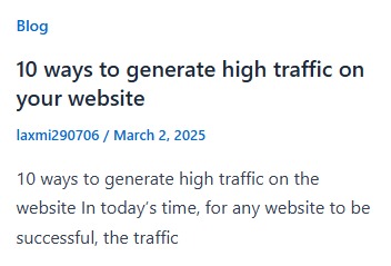 10 ways to generate high traffic on your website